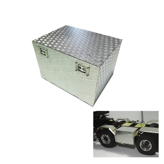 Degree Model RC Tractor Decorative Part Steel Metal Tool Box For 1/14 TAMIlYA Scainia 56352 MAN Benzs 1581 3363 Remote Control Trucks