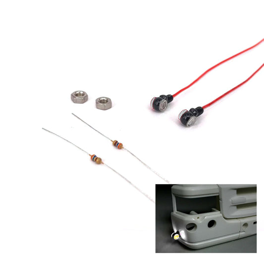TOUCAN RC HOBBY Degree Left Right Side Light Marker Lamps LED Light Universal Upgrade Parts for 1/14 RC Tractor Truck Tamiye 56323 Tipper