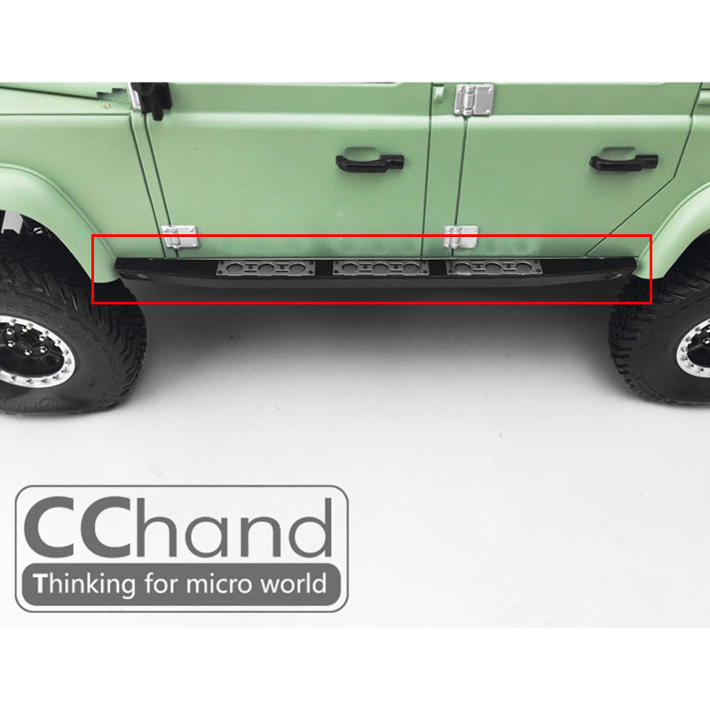 CC Hand Metal Side Pedal Step Spare Parts for 1/10 RC4WD Gelande II Lande Roverl Defender G2-D110 RC Rock Crawler Car DIY Model
