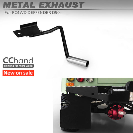 CC Hand RC Metal Exhaust Pipe Accessories for 1/10 Scale G2 D90 RC Off-road Rock Crawler Car DIY