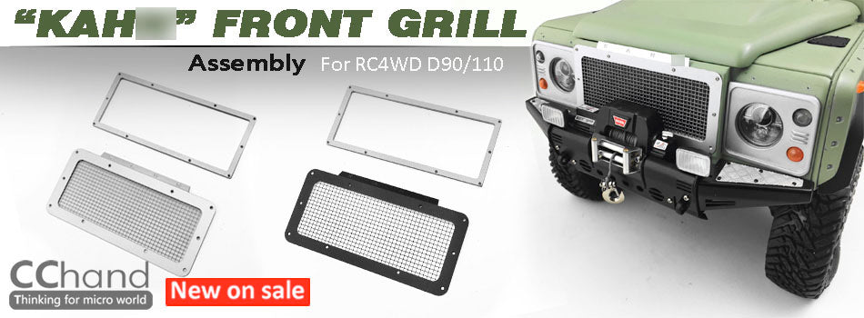 Metal CC Hand Air Inlet Grill KAHN Accessories for RC4WD 1/10 Scale RC Rock Off-road Crawler Car G2 D90 D110 Lan Rovar Model