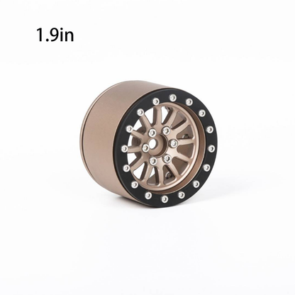 EG 1/8 1.9 Inch Or 1/10 2.2 Inch Rubber Tires Alloy Wheelhub Blackstone for RC Racing Crawler Car Part Off-road Vehicles