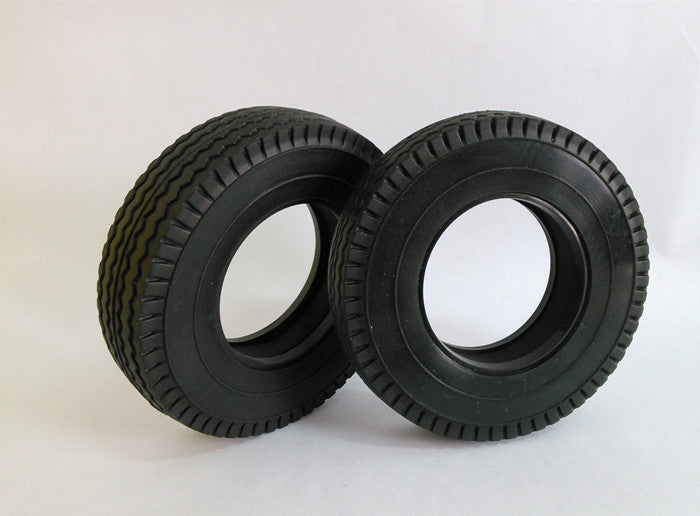 1Pair 1/14 Narrow Tyre Tires Sponges Metal Rear Wheel Hub for DIY Tractor Truck Remote Control Dumper RC Car Hobby Model