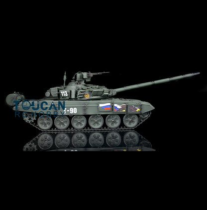 Henglong 1/16 RC Tank 3938 T90 W/ Metal Chassis 7.1 Version Sound Effect Barrel Recoil 360Degrees Rotating Turret Infrared System Flash
