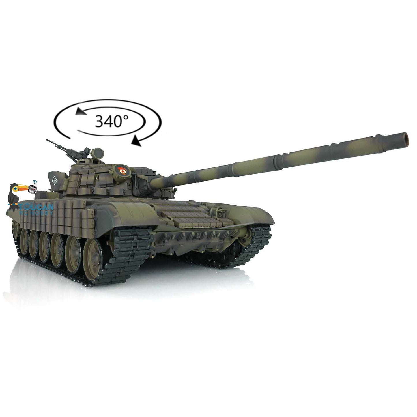 Heng Long Russia T72 1/16 Scale RC Battle Tank TK7.0 Mainboard Plastic Edition 3939 Ready to Run Tank Smoke Infrared Sytem Sound