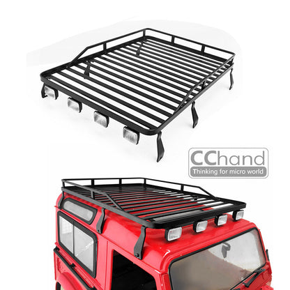 CC Hand Metal Luggage Roof Rack Accessories for 1/10 Scale RC4WD Gelande II G2-D90 RC Rock Crawler Car Lande Roverl Defender