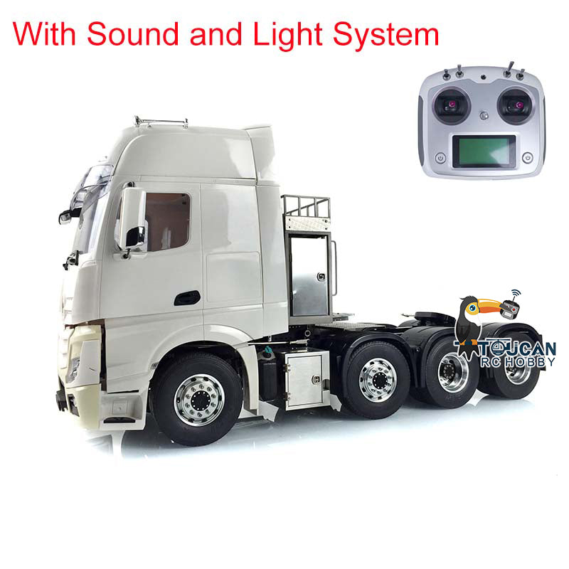 LESU Heavy-duty Metal Chassis B for 1/14 8*8 RC Tractor Truck RC Cabin W/ Sound Light 3 Speed Gearbox Motor Servo Equipment Rack