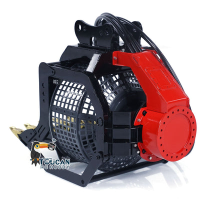 Metal Heavy Ripper fork Bucket Trailer Quick Detachable Fixed Mount Protective Fences for LESU 1/14 C374 RC Hydraulic Excavator