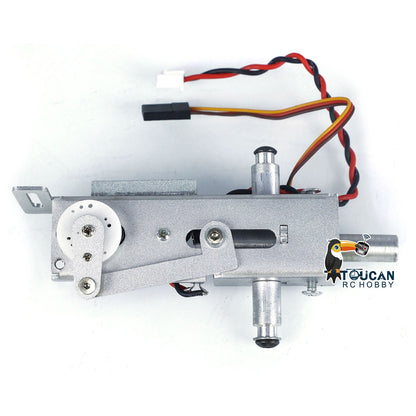 Electric Slip Ring 360 Rotation Motors Metal Barrel Recoil Gearbox for Henglong 1/16 RC Tank TK7.1 Ultimate II Driving Gearbox Spare Mainboard Part
