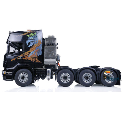 LESU 1/14 8*8 RC Tractor Truck Car Model Painted Assembled Metal Chassis W/ Battery & Radio System & Charger ESC Cabin Set Servo