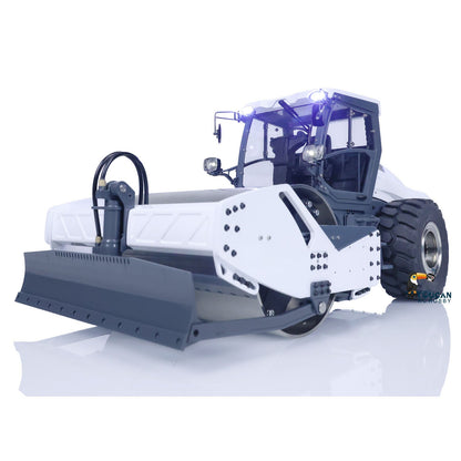 LESU 1/14 Hydraulic RC White Road Roller Aoue-H13i Electric Assembled Engineering Metal Vehicle Sound Light System ESC Motor