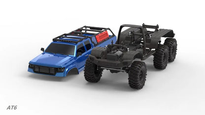 CROSSRC AT6 6X6 1/10 RC Off-Road Vehicles 6WD Electric Cars Remote Control Car W/ Two-speed Transmission DIY Model