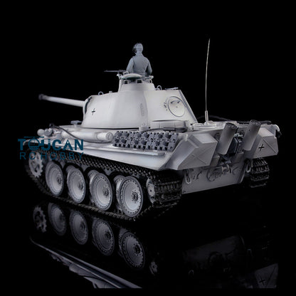 Henglong 1/16 7.0 RC Tank German Panther G Upgraded 3879 w/ FPV 360Degrees Rotating Turret Barrel Recoil Smoking Gearbox Sound Effect