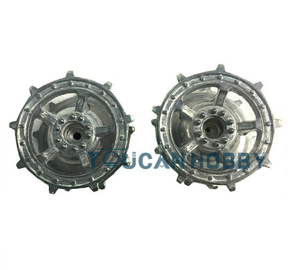 Metal RC Tank Parts Plate Idlers Sprockets Road Wheels Tracks Recoil Barrel Unit for Henglong 1/16 German King Tiger 3888A