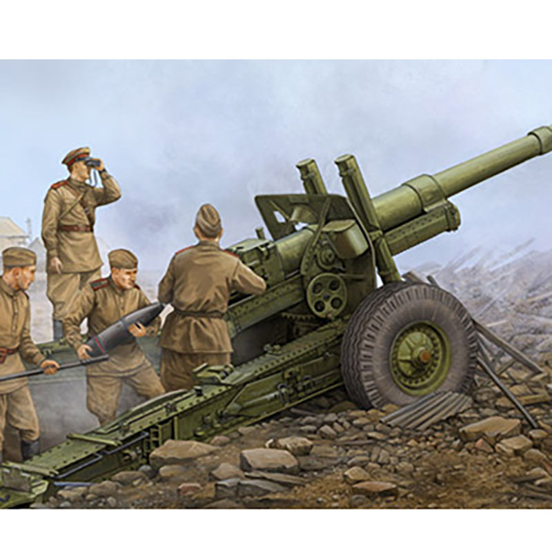 US Stock Trumpeter 02324 1/35 Soviet ML-20 152mm Howitzer with M-46 Chassis Car Kit Model