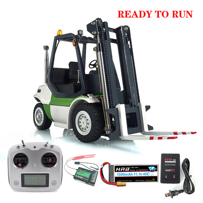 LESU 1/14 RC Lind Hydraulic forklift Transfer Car Painted RTR Truck Motor Light Battery Radio System Remote Control Vehicles