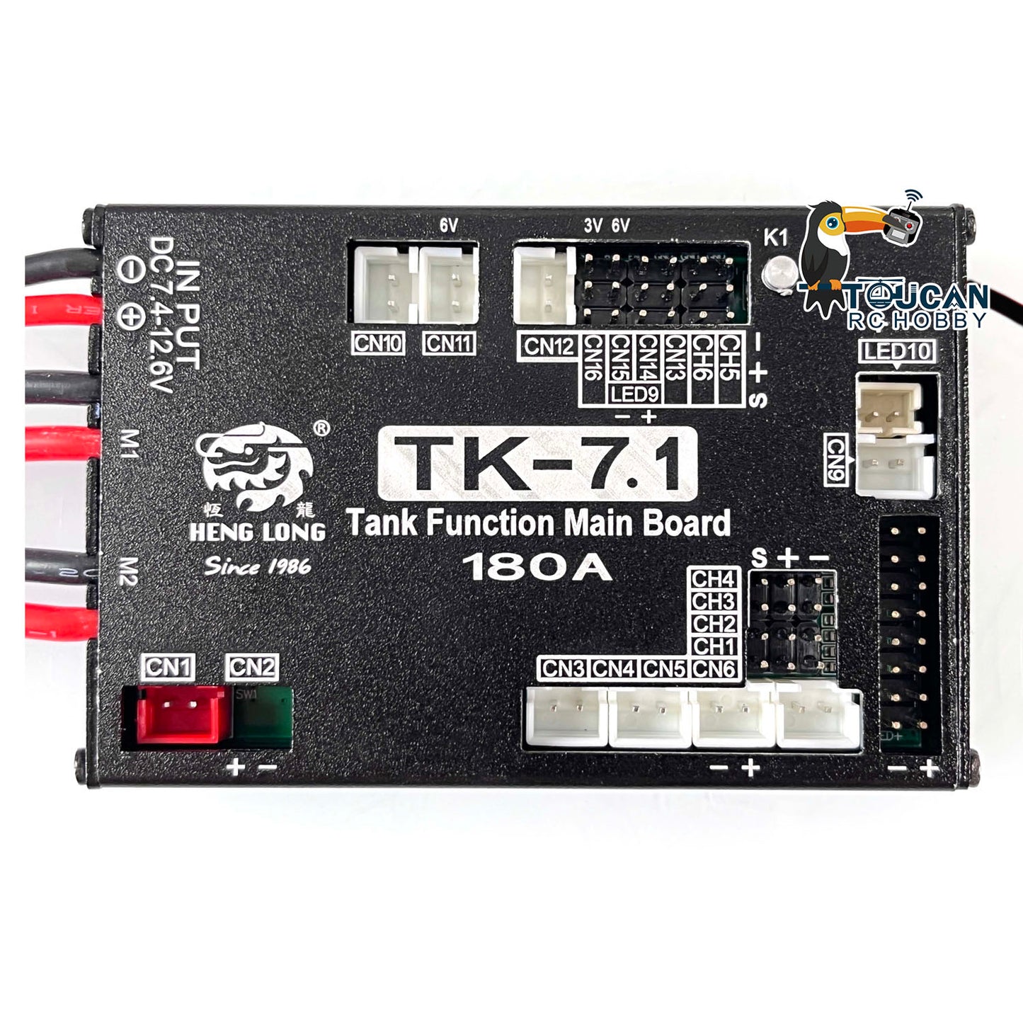 In Stock Henglong 1:16 RC Tank TK-7.1 7.1 Multi-Function Main Board With Leopard2A6 M1A2 or Tiger1 T90 Sound 7.1 Transmitter Radio Controller