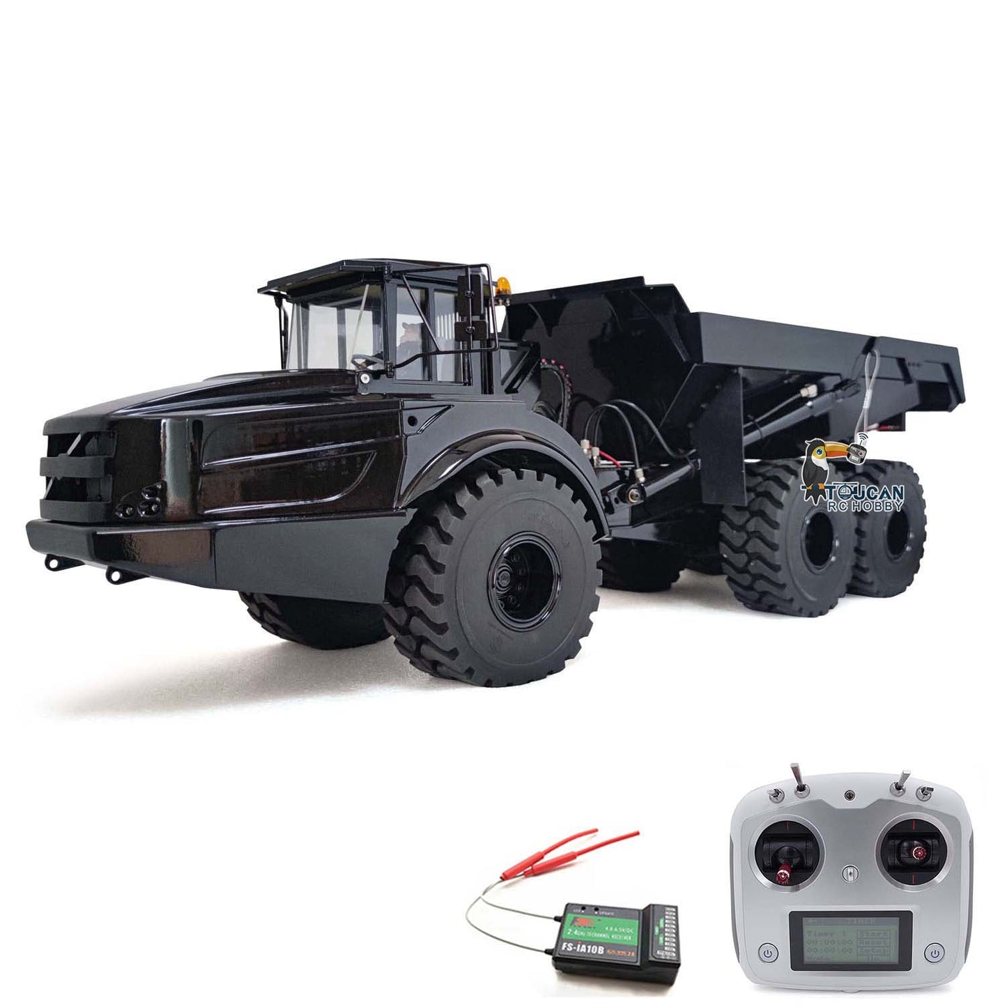 IN STOCK Remote Control 1/14 6x6 Metal Hydraulic lifting Articulated Truck A40G RC Dumper Toys Model Motor Servo Transmitter