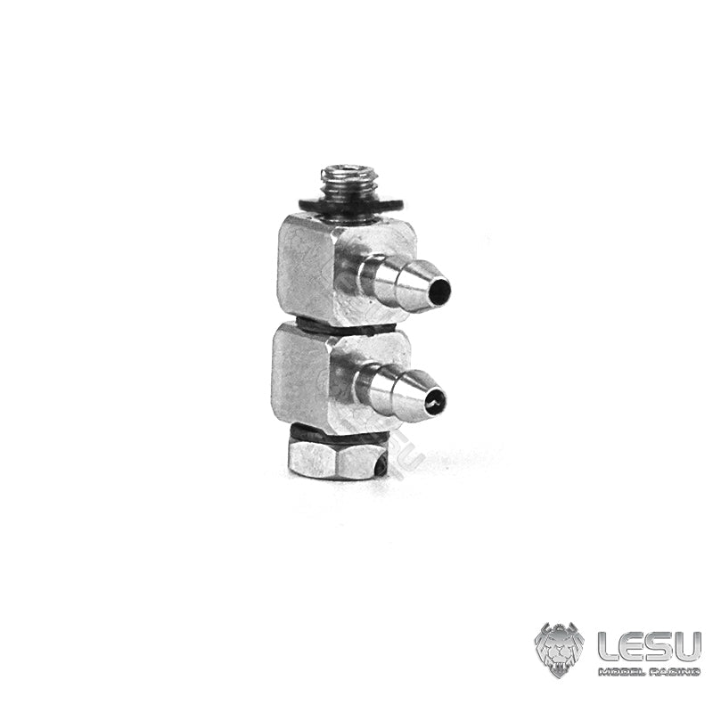 LESU M3 Metal Conjoined Stainless Steel Curved Nozzle for 1/14 Scale RC Dumper Truck TAMIYA Radio Controlled Excavator Dingging Car Electric Loader
