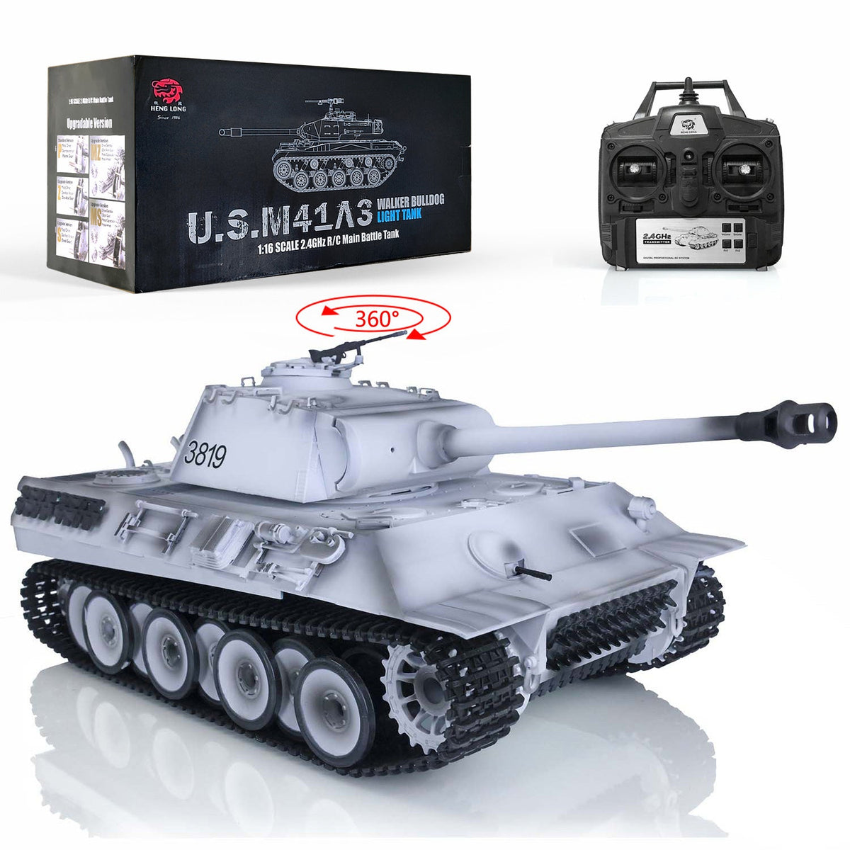 Henglong 1/16 Customized RC Tank 7.0 German Panther Tank 3819 w 