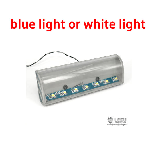 LESU CNC Metal Sun Visor LED Light Box for 1/14 Tamiiya RC Tractors Trucks Remote Controlcainia R640 R470 Cabin DIY Parts