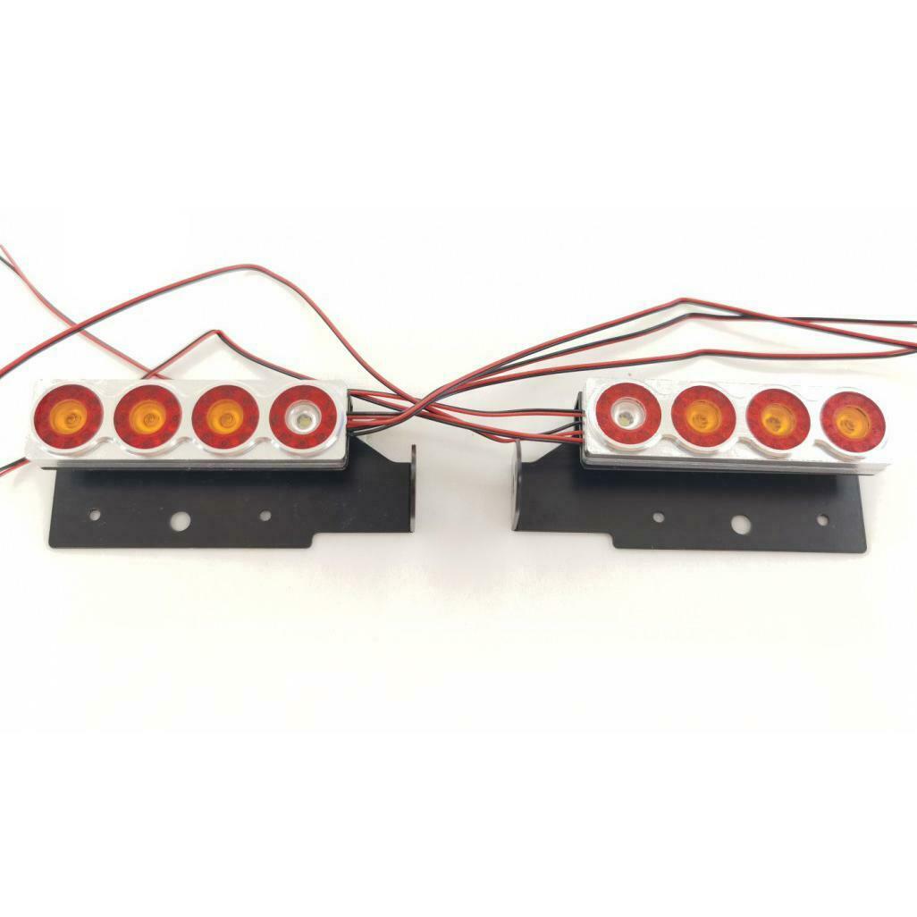 Degree 1/14 Scale Taillight Tail Lamp Model Spare Parts Rear Light Universal for DIY 1/14 TAMIYA RC Tractor R620 1851 3363 56360