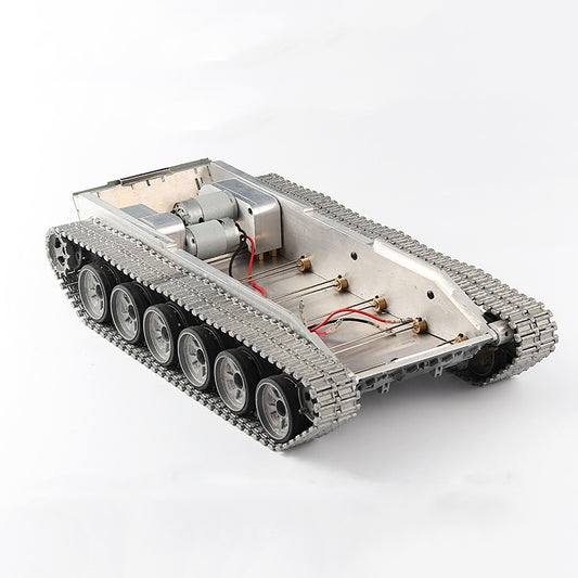 Henglong Metal Chassis Gearbox for 1/16 Scale RC Tank Russian 3939 T72 T-72 Tank w/ Suspension Arms CNC Enclosed Gearbox 2.4Ghz