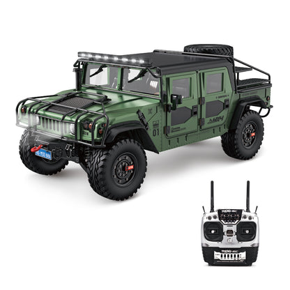 In Stock HG 1/10 P415A RC Off-road Vehicle for 4x4 Hummera Pick-up Crawler Car W/ Sound Light System Winch Somke Unit Accessories Bag