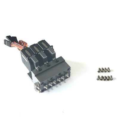 1CH 2CH 3CH 4CH 5CH Metal Directional Valve W/ Servo Spare Part for 1/14 RC Excavator Loader forklift Radio Controlled Truck Model