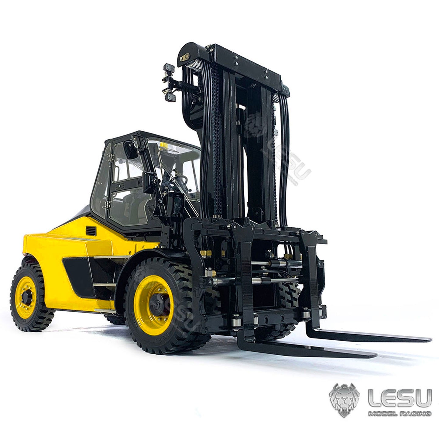 LESU 1/14 RC Forklift Aoue-LD160S Sond Light System W/O Battery Charger Metal Remote Control Hydraulic Truck Models
