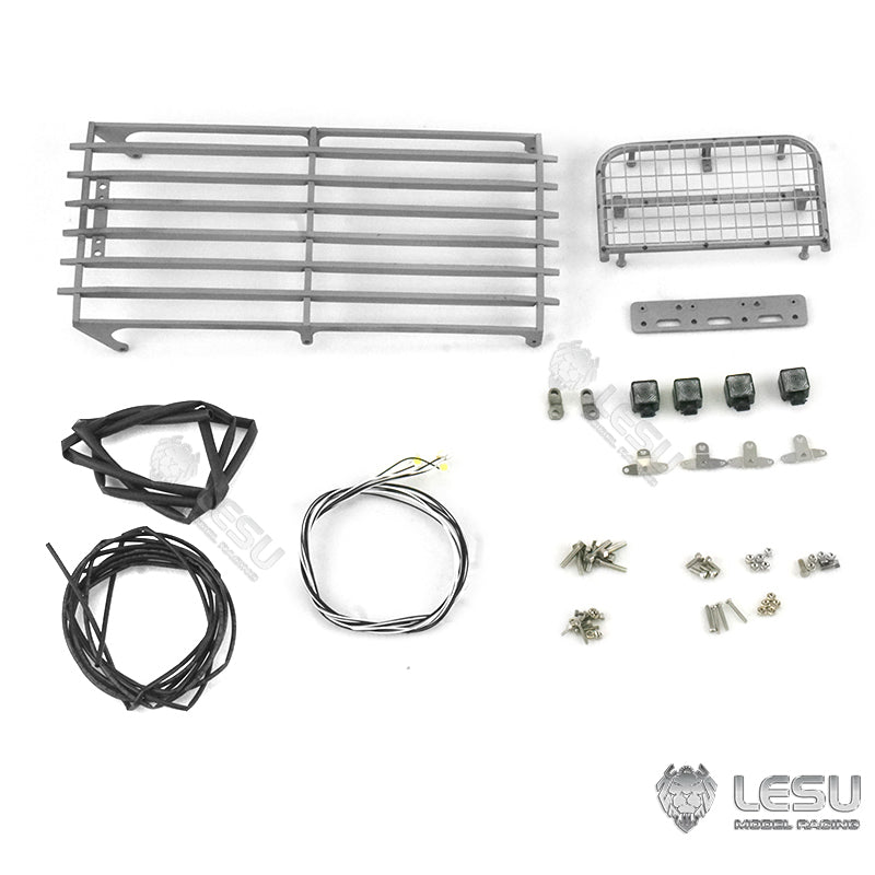 LESU 1/14 RC Hydraulic Unpainted Excavators 3 Arms Digger Model PC360 Electric Kits Cabin Roof Safety Net Metal Hydraulic Crusher