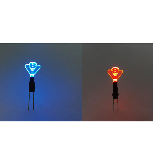 Degree Instrument Dashboard V8 LED Light Universal Upgrade Part Replacement for 1/14 TAMIYE RC Tractor Truck LESU Dump Car