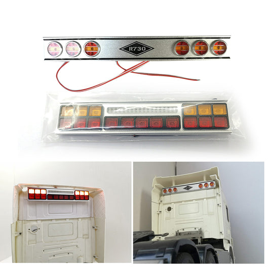 RC Tractor Light Led Cab Rear Roof Lamp Degree Scale Model for LESU Tamiya 1/14 RC Tractor Truck Tipper Cabin