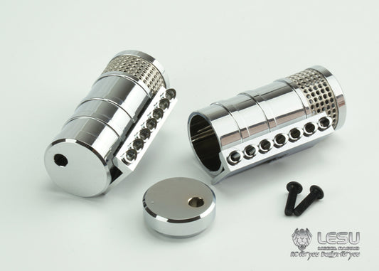 US Stock LESU Metal Air Filter for 1/14 KING Globe Remote Controlled Tractor Truck Car DIY Model