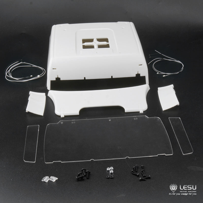 Lesu Upgraded Parts Metal Lower Front Bumper Roof Cover for Tamiya 1/14 Scale RC Truck TGX26.540 Radio Controlled Dumper Car Model