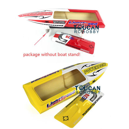 E26 Prepainted Fiber Glass 640*195*105mm Red Yellow Electric Racing KIT RC Boat Hull Thunder for Advanced Player DIY Model Gift