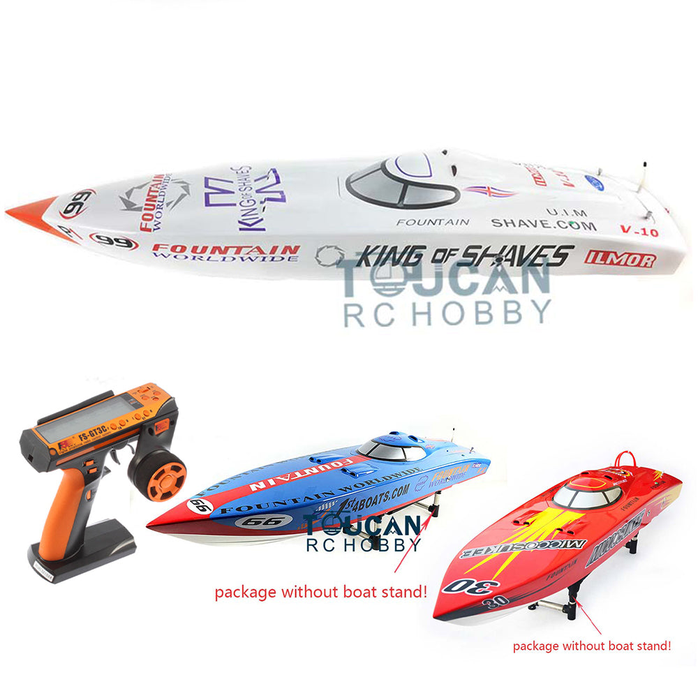 G26IP1 26CC Blue Red White Fiber Glass Gasoline Racing ARTR RC Boat Receiver Water Cooling DIY Model 45-50km/h 1280*340*245mm