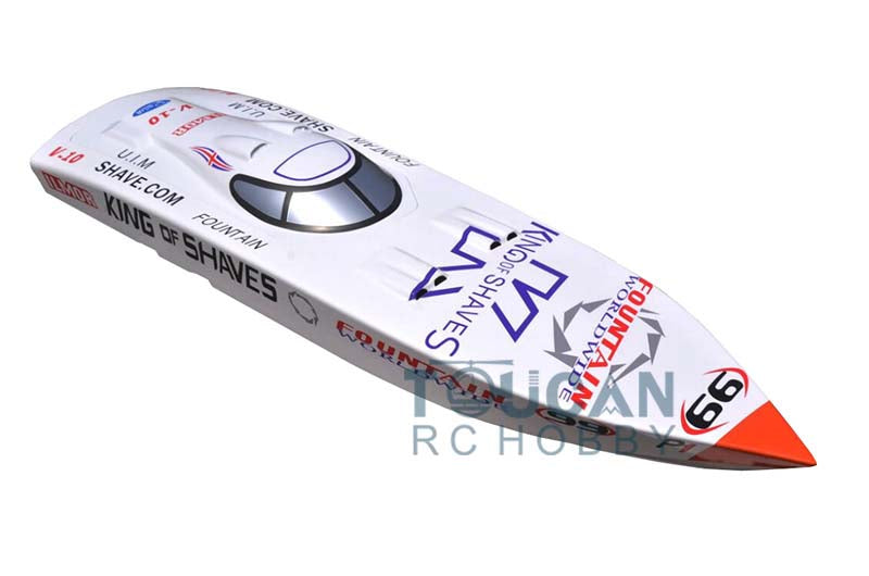 G26IP1 26CC Blue Red White Painted Gasoline KIT RC Racing Boat Hull for Advanced Player DIY Model Adult Toy Present 1280*340*245mm