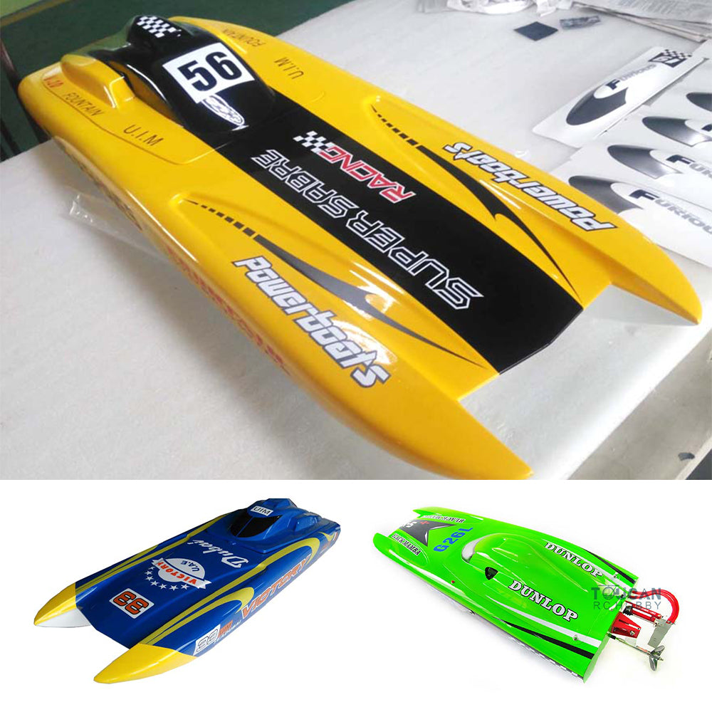 26CC Blue Green Yellow Painted Fiber Glass Gasoline ARTR Racing RC Boat G26L DIY Model Dendroaspis Polylepis 1170*380*250mm 50km/h