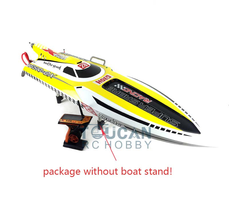 G30H 30CC Gray Red Yellow Fiber Glass 70KM/H Gasoline Racing ARTR RC Boat Saber DIY Model Engine Servo Transmitter 1380x390x320mm