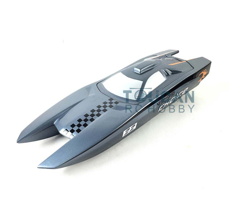 M380 Prepainted Mini Fiber Glass Gray Electric Racing KIT RC Boat Hull King Kong Only for Advanced Player 380*125*75mm Toy Adult