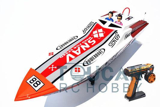 G26A2 26CC Fiber Glass RC Challenger Red 50KM/H Gasoline Racing ARTR Remote Control Motor Water cooling Boat Servo Controller Gift