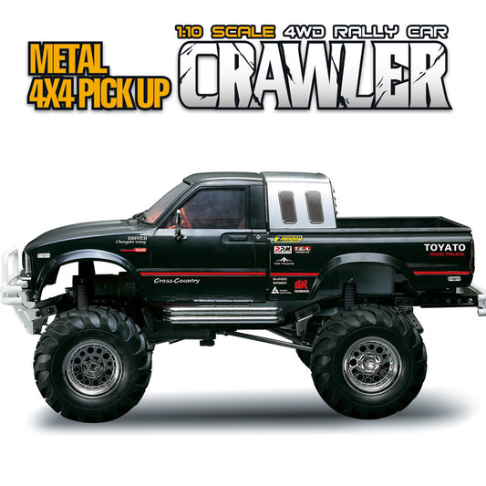 US Stock 1:10 Scale RC Pickup 4*4 Rock Crawler Chassis Axles Wheels Rally Car Racing W/Motor KIT Model Gift for Adults Children
