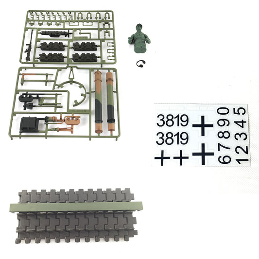 Henglong 1:16 Scale German Panther V RC Tank Decoration Decal Paste Sticker Plastic Parts Bag Front Armours for Remote Control 3819 Model