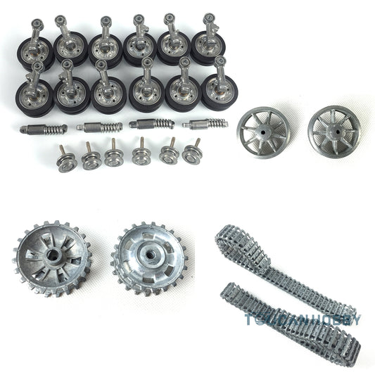 Henglong Metal Idlers Road Wheels Sprockets Tracks for 1:16 Scale German Panzer III L 3848 III H 3849 Stug III RC Tank 3868