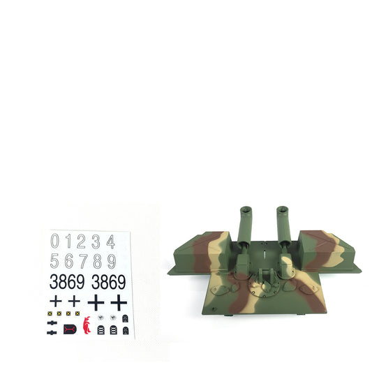 1/16 Scale Henglong Jadpanther RC Tank Model 3869 Decoration Decal Paste Sticker Plastic Parts Bag Rear Panel Spare Part