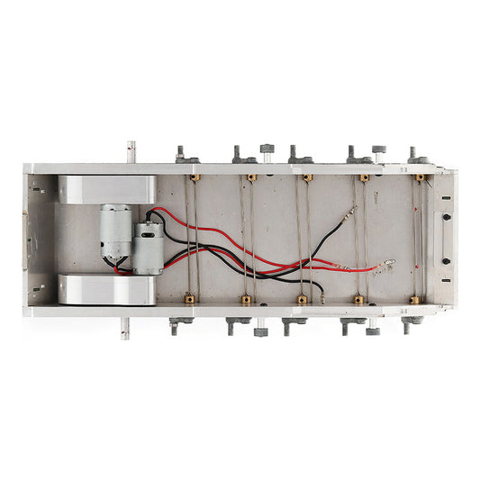 Henglong 1/16 RC Tank 3938 Upgrade Parts Metal Chassis Bearings Mount for Russian T90 w/ Suspension Arms CNC Enclosed Gearbox