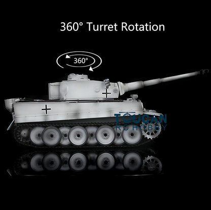 2.4Ghz Henglong 1/16 7.0 Plastic German Tiger I RTR RC Tank 3818 W/ 360 Rotating Turret Smoking Gearbox w/o Barrel RecoilDegrees