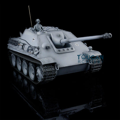 Henglong 1/16 Scale 7.0 Plastic Jadpanther 3869 RTR RC Tank 2.4G w/ BB Shooting Unit Smoking Road Wheels Engine Sound Outdoor Tank
