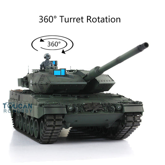 2.4Ghz 1/16 Heng Long TK7.0 Leopard2A6 RTR Remote Controller RC Tank 3889 W/ 360Degrees Rotating Turret Infrared Receiver Smoke Unit